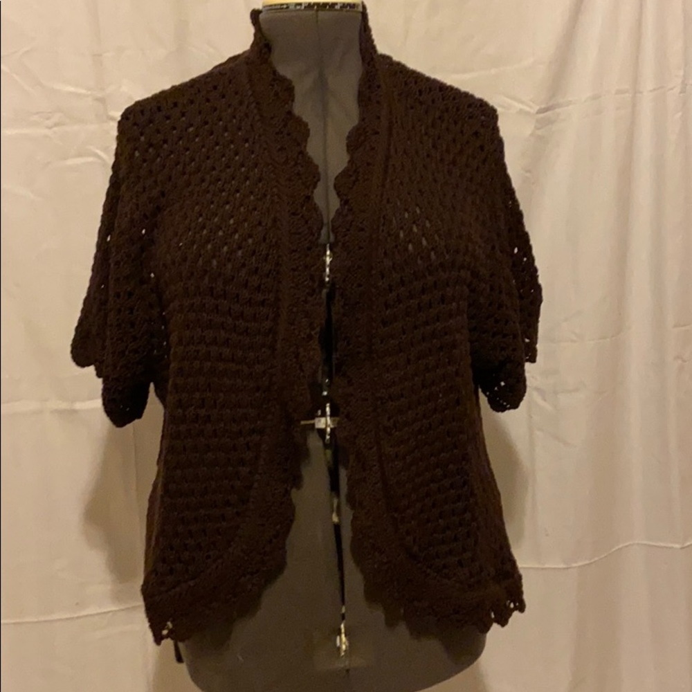 Brown knit sweater